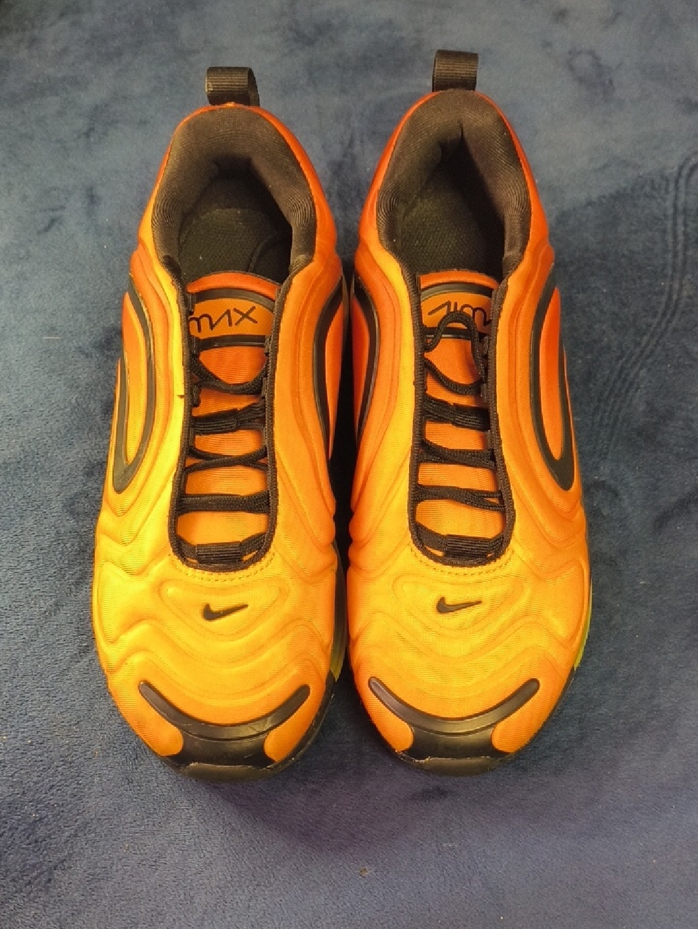 Nike Orange and Black Air Max Sneakers